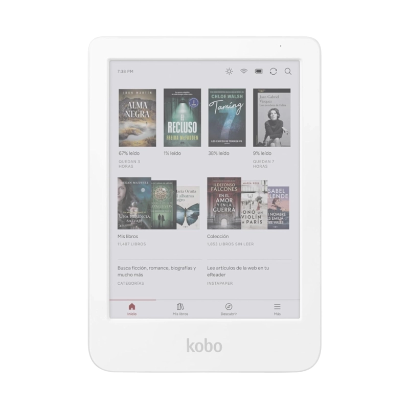 LECTOR E READER KOBO CLARA COLOUR HD 6' WATERPROOF 16GB BLANCO - 1