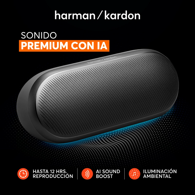 PARLANTE BLUETOOTH HARMAN KARDON LUNA 2 - NEGRO - 2