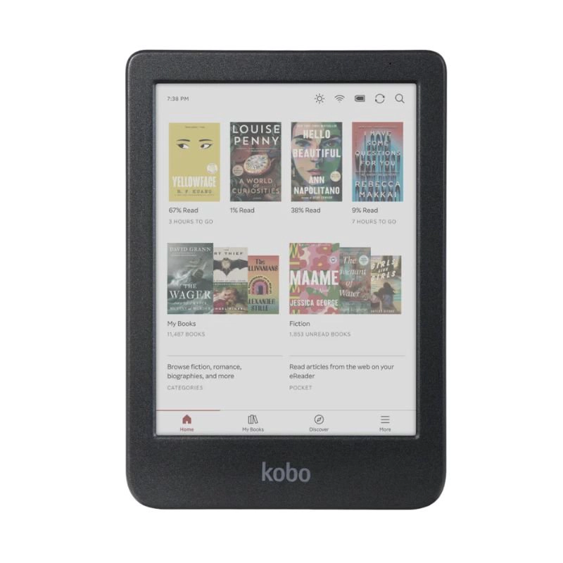 PACK EREADER KOBO CLARA COLOUR 6 16GB NEGRO CON FUNDA CLEAR CASE - 4