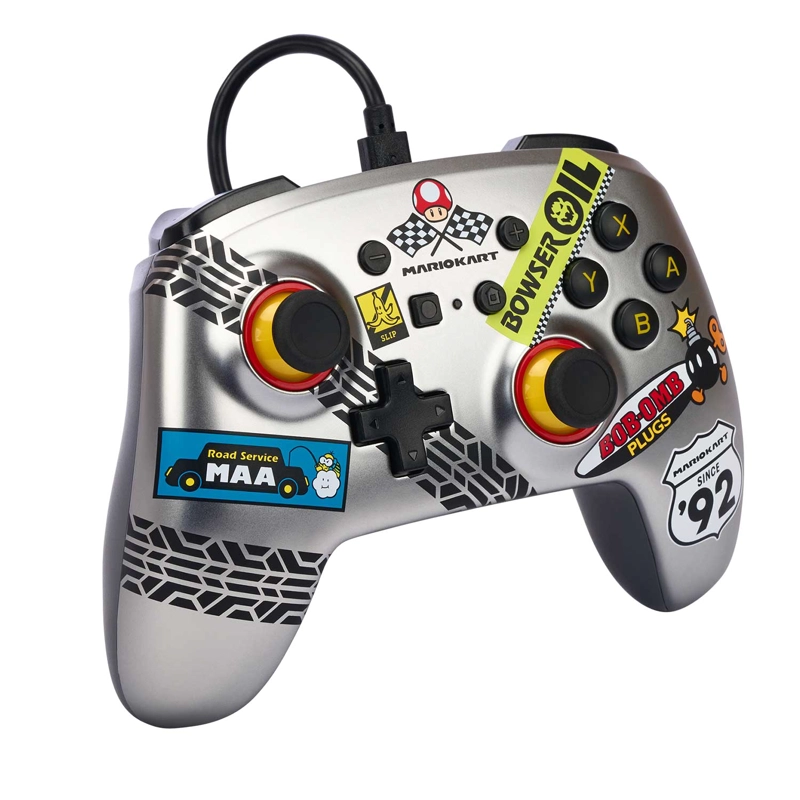 CONTROL CON CABLE POWERA ENHANCED MARIO KART METALICO PARA NINTENDO SWITCH - 2
