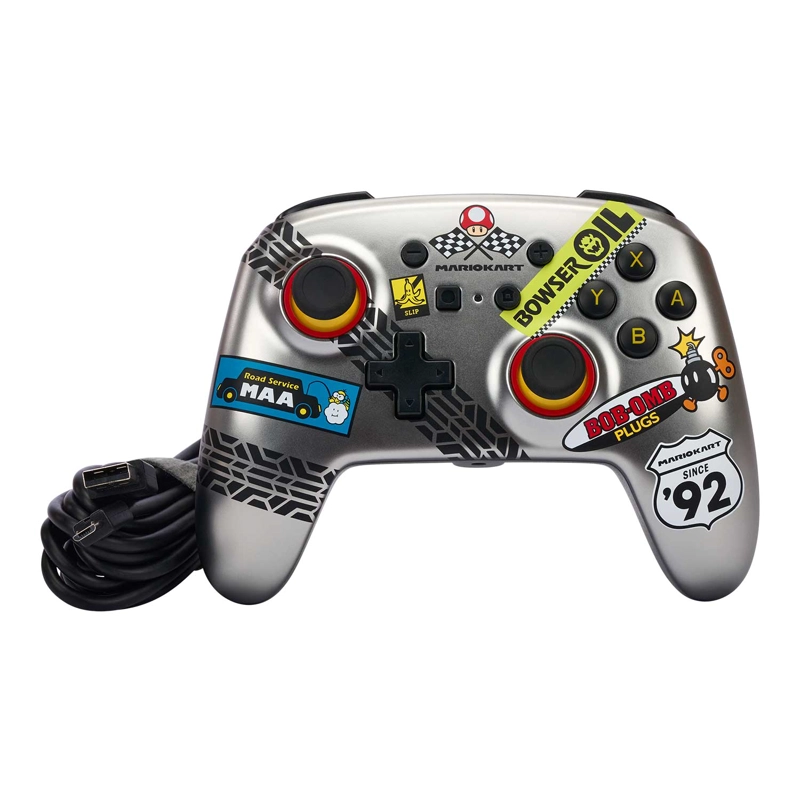 CONTROL CON CABLE POWERA ENHANCED MARIO KART METALICO PARA NINTENDO SWITCH - 7