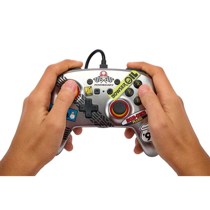 CONTROL CON CABLE POWERA ENHANCED MARIO KART METALICO PARA NINTENDO SWITCH - 8