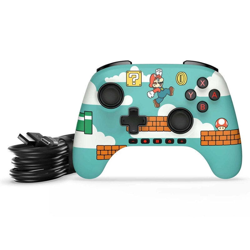 CONTROL CON CABLE POWERA ADVANTAGE PARA NINTENDO SWITCH 2 MARIO TIME - 4