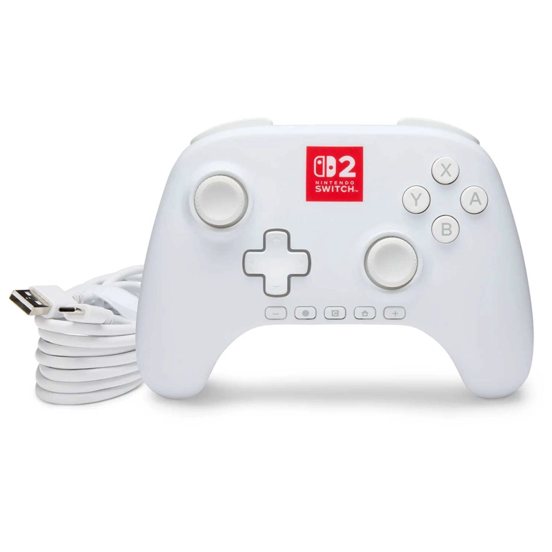CONTROL CON CABLE POWERA ADVANTAGE LUMECTRA PARA NINTENDO SWITCH 2 BLANCO - 8