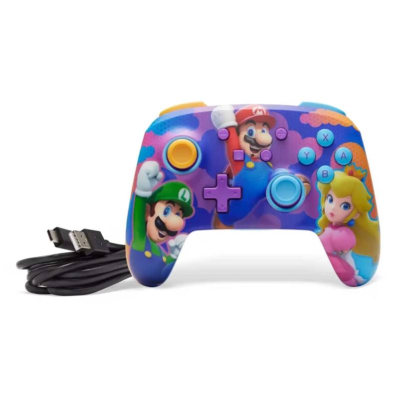 CONTROL INALAMBRICO POWERA ENHANCED SUPER MARIO BROS. SPLASH HEROES NINTENDO SWITCH - 6