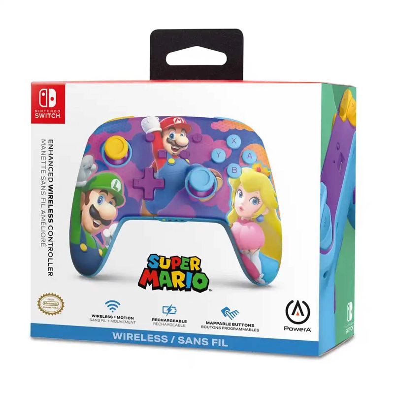 CONTROL INALAMBRICO POWERA ENHANCED SUPER MARIO BROS. SPLASH HEROES NINTENDO SWITCH - 8