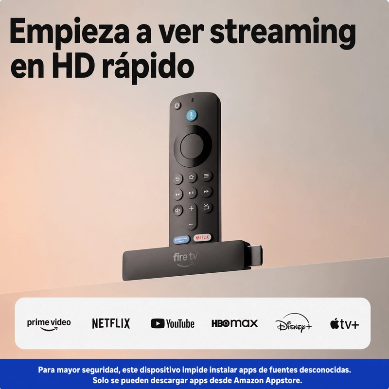 AMAZON FIRE TV STICK HD CON ALEXA 8GB (2026) NEGRO - 2