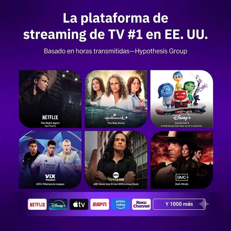 ROKU STREAMER PLUS 4K HDR CONTROL POR VOZ STREAMING WIFI NEGRO - 2