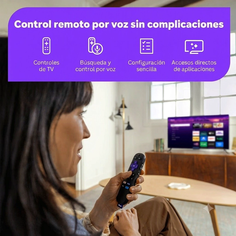 ROKU STREAMER PLUS 4K HDR CONTROL POR VOZ STREAMING WIFI NEGRO - 3