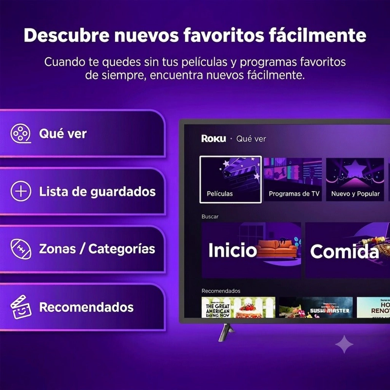 ROKU STREAMER PLUS 4K HDR CONTROL POR VOZ STREAMING WIFI NEGRO - 6