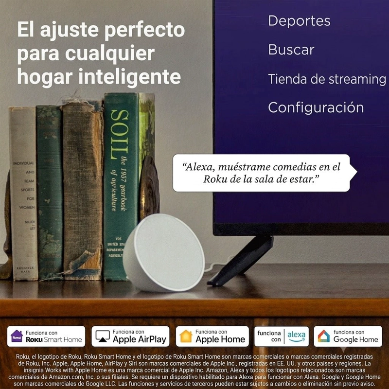ROKU STREAMER PLUS 4K HDR CONTROL POR VOZ STREAMING WIFI NEGRO - 8