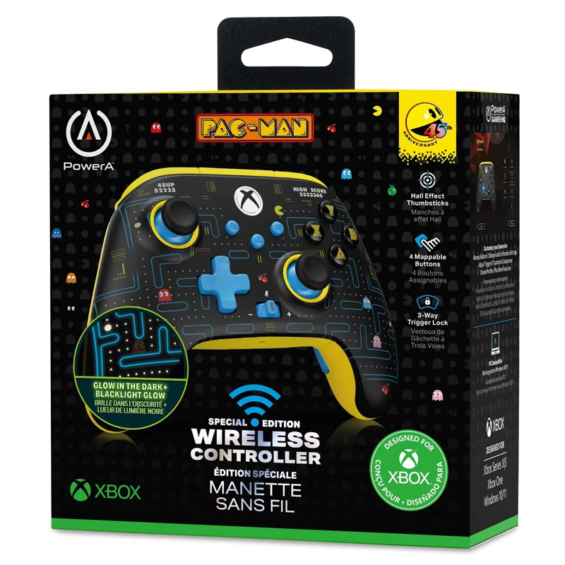 CONTROL INALAMBRICO POWERA PAC-MAN SE PARA XBOX SERIES X|S BRILLA EN LA OSCURIDAD HALL EFFECT - 10