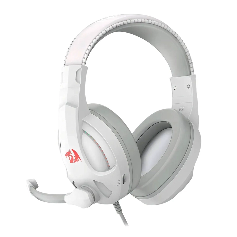 AUDIFONOS GAMER REDRAGON CRONUS RGB USB 3.5 MM SONIDO STEREO 20 - 20K HZ RGB - BLANCO - 3