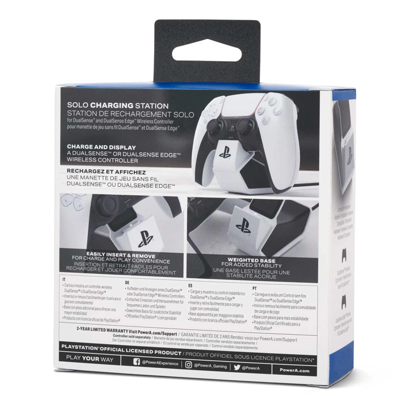 BASE DE CARGA POWERA PARA MANDO DUALSENSE PS5 BLANCO - 8
