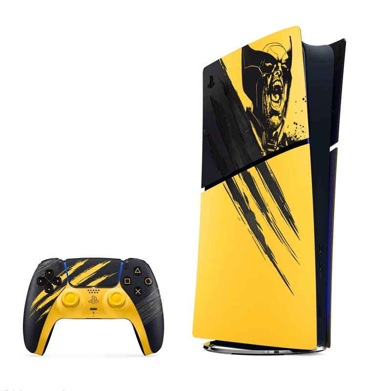 CONSOLA SONY PLAYSTATION 5 SLIM EDICION DIGITAL 825GB MARVELS WOLVERINE BATTLE YELLOW - 4