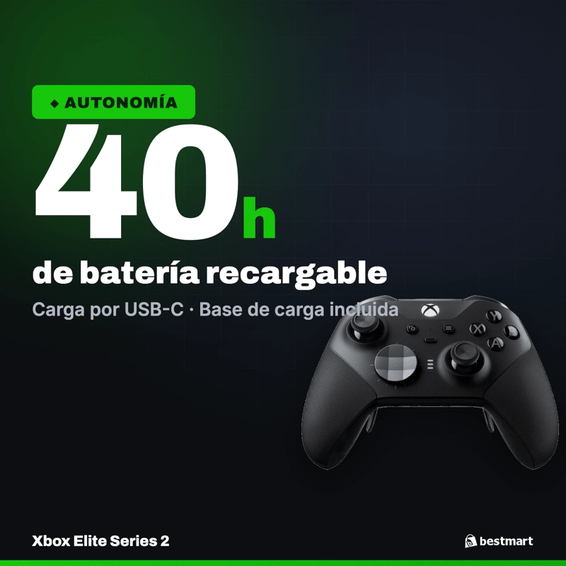 CONTROL INALAMBRICO XBOX ELITE SERIES 2 NEGRO XBOX SERIES X|S Y PC - 7