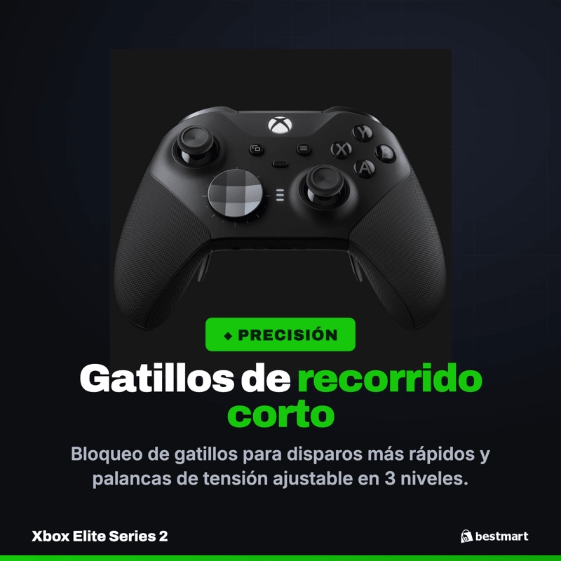 CONTROL INALAMBRICO XBOX ELITE SERIES 2 NEGRO XBOX SERIES X|S Y PC - 8