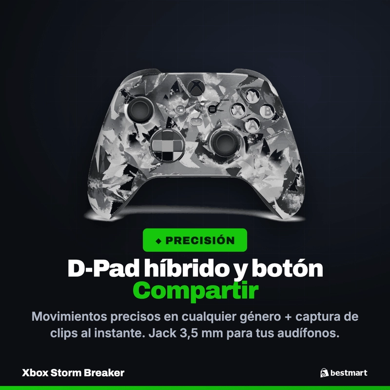 CONTROL INALAMBRICO XBOX STORM BREAKER EDICION ESPECIAL PARA XBOX SERIES X|S, XBOX ONE Y PC - 8
