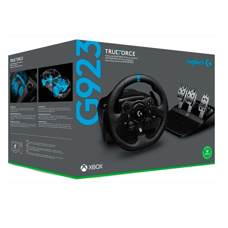 VOLANTE DE CARRERAS CON PEDALES LOGITECH G923 PS5, PS4 Y PC (WINDOWS) NEGRO - 11