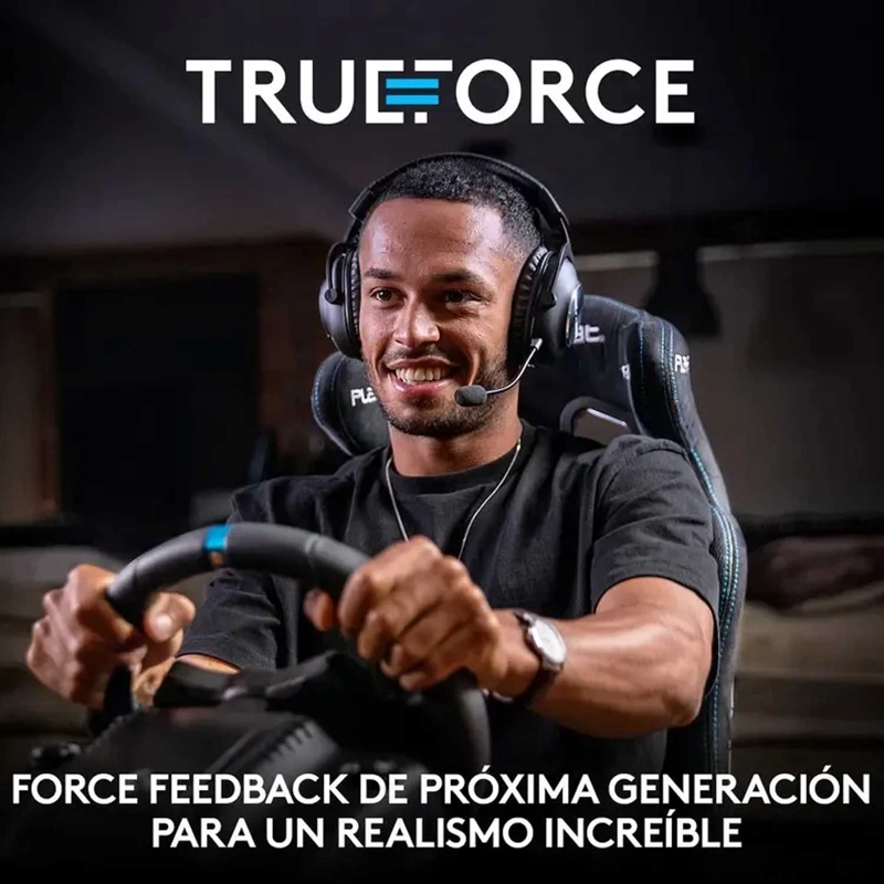 VOLANTE DE CARRERAS CON PEDALES LOGITECH G923 PS5, PS4 Y PC (WINDOWS) NEGRO - 7