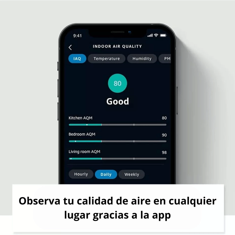 SENSOR DE CALIDAD DE AIRE AMAZON COMPATIBLE CON ALEXA - 3
