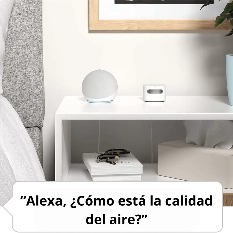 SENSOR DE CALIDAD DE AIRE AMAZON COMPATIBLE CON ALEXA - 4