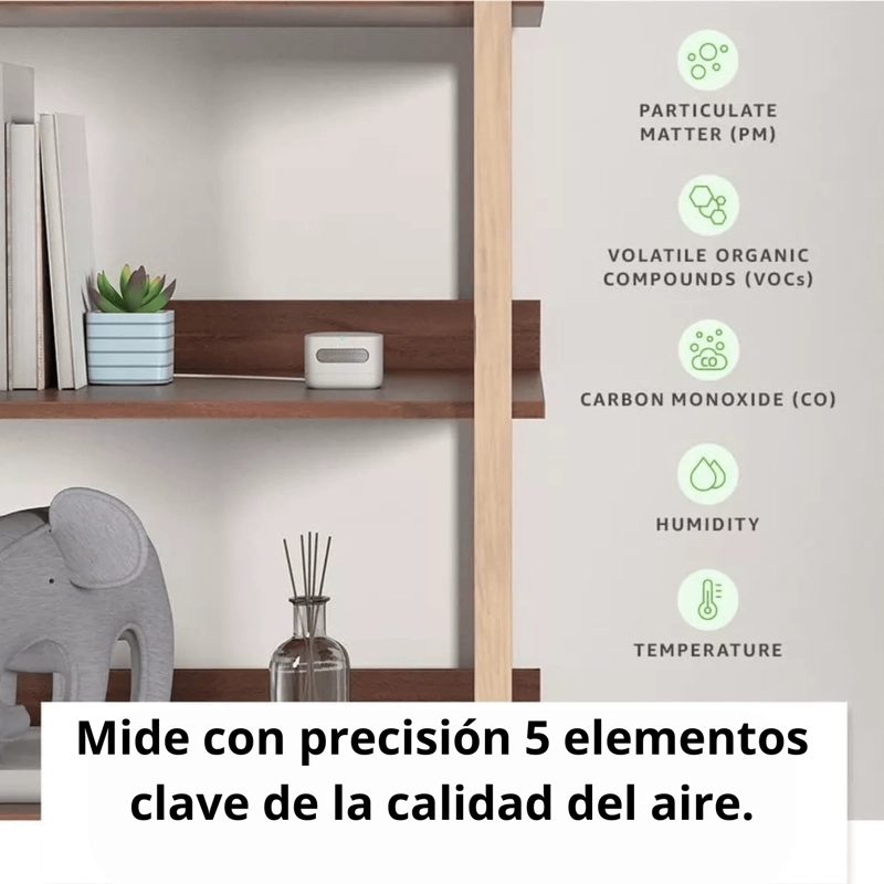 SENSOR DE CALIDAD DE AIRE AMAZON COMPATIBLE CON ALEXA - 6