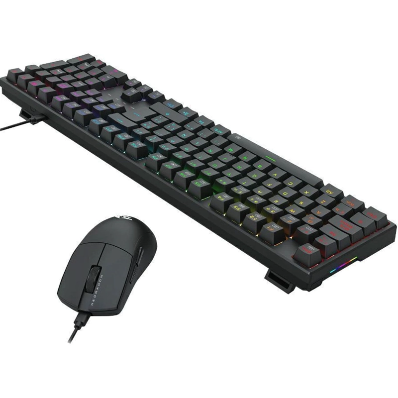 KIT GAMER REDRAGON TECLADO TRUNDLE K668 MECANICO + MOUSE KING M724 - 3