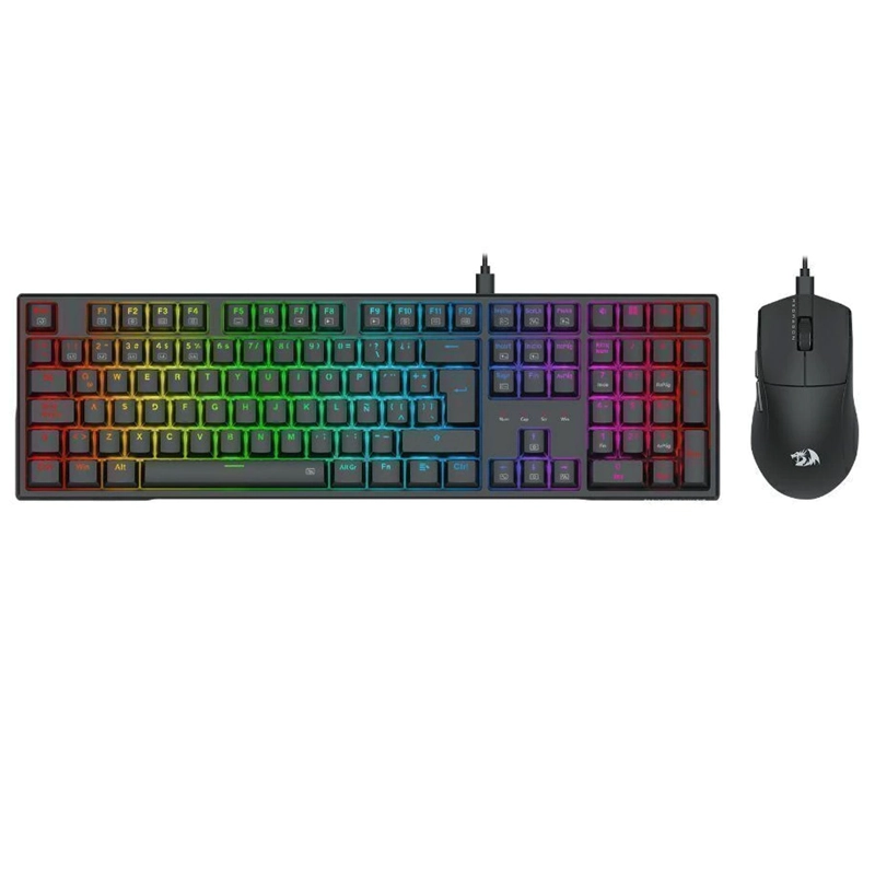KIT GAMER REDRAGON TECLADO TRUNDLE K668 MECANICO + MOUSE KING M724 - 6