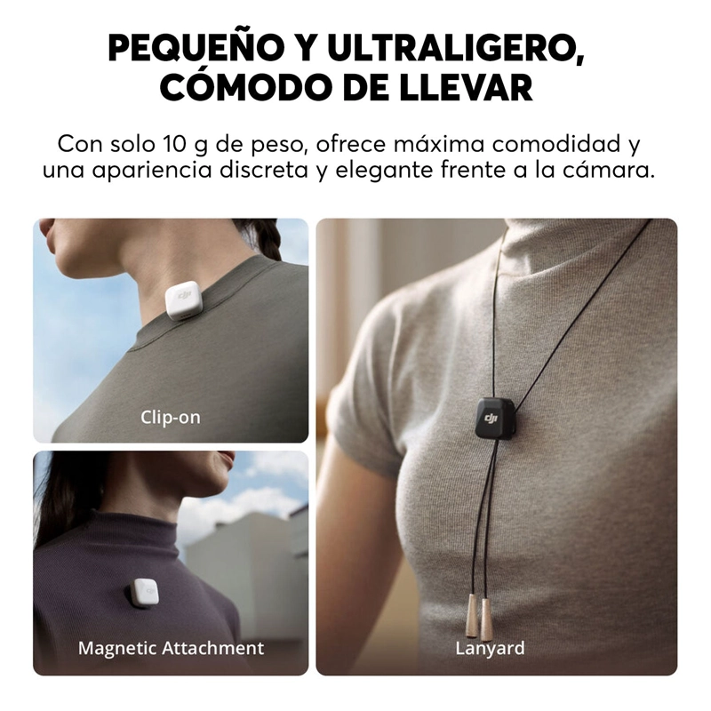 MICROFONO INALAMBRICO COMPACTO DJI MIC MINI NEGRO - 2