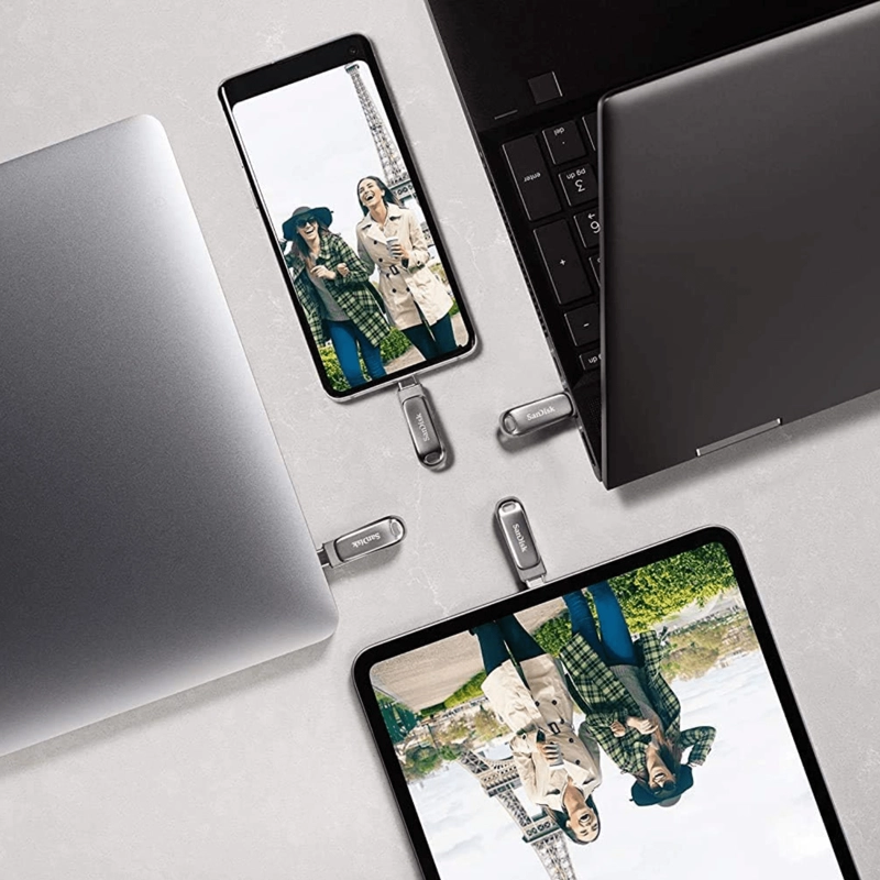 PENDRIVE SANDISK ULTRA DUAL DRIVE LUXE USB Y USB-C 64GB - 2