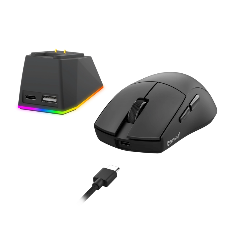 MOUSE GAMER INALAMBRICO REDRAGON KING ULTRA M999 RGB - 10