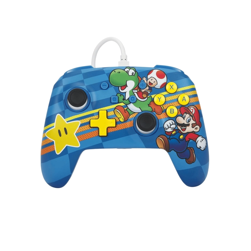 CONTROL NINTENDO SWITCH POWERA CON CABLE - EDICION SUPER MARIO - 1