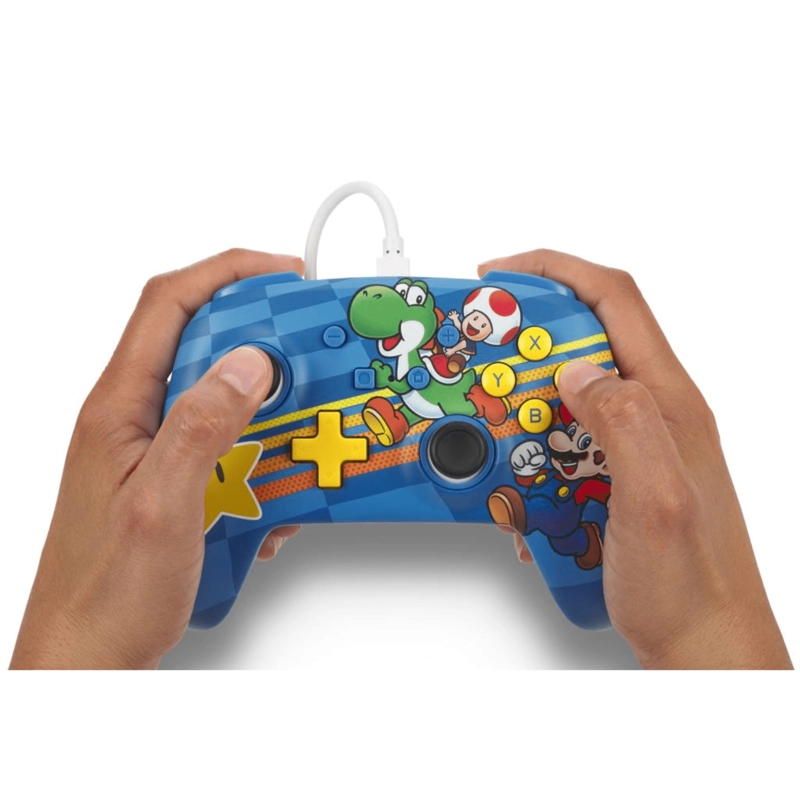 CONTROL NINTENDO SWITCH POWERA CON CABLE - EDICION SUPER MARIO - 2