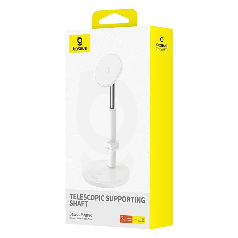 SOPORTE MAGNETICO PARA TELEFONO DE ESCRITORIO BASEUS MAGPRO - BLANCO - 7