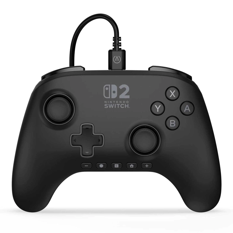 CONTROL CON CABLE POWERA ADVANTAGE PARA NINTENDO SWITCH 2 NEGRO - 1