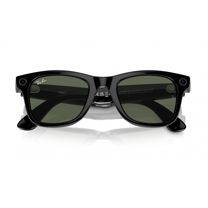 LENTES INTELIGENTES RAY-BAN META WAYFARER RW4006 NEGRO LENTES VERDE G-15 - 4