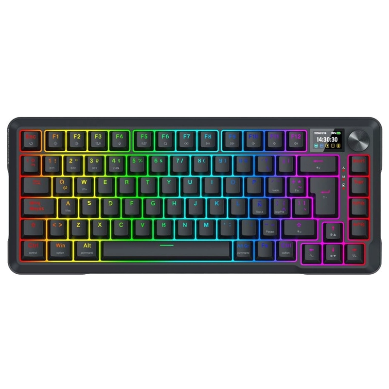 TECLADO MECANICO REDRAGON UCAL LCD PRO K724RGB-PRO SP ESPANOL RGB - 1