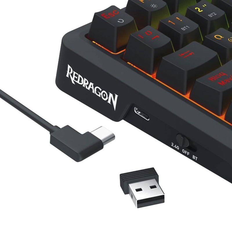 TECLADO MECANICO REDRAGON UCAL LCD PRO K724RGB-PRO SP ESPANOL RGB - 10