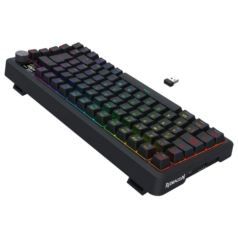 TECLADO MECANICO REDRAGON UCAL LCD PRO K724RGB-PRO SP ESPANOL RGB - 6