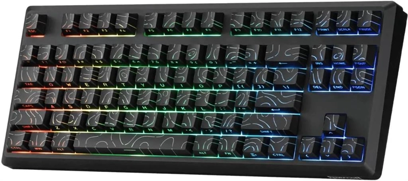 TECLADO GAMER MECANICO REDRAGON URANUS 87 PRO K737B TKL HOT-SWAP RGB INALAMBRICO NEGRO - 1