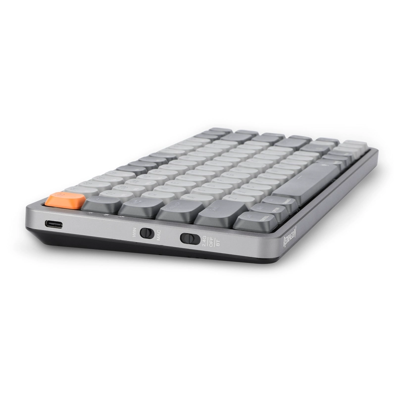 TECLADO MECANICO GAMER REDRAGON AZURE K652 CHROMA RGB ULTRA LOW - COMPACTO 75% - GRIS - ESPANOL - 10