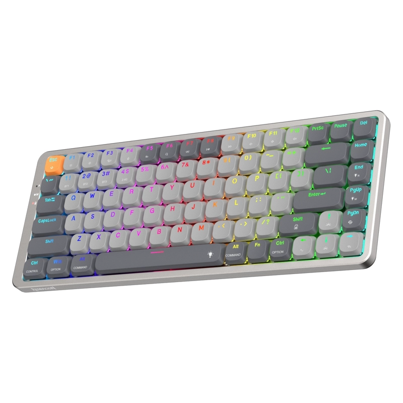TECLADO MECANICO GAMER REDRAGON AZURE K652 CHROMA RGB ULTRA LOW - COMPACTO 75% - GRIS - ESPANOL - 8