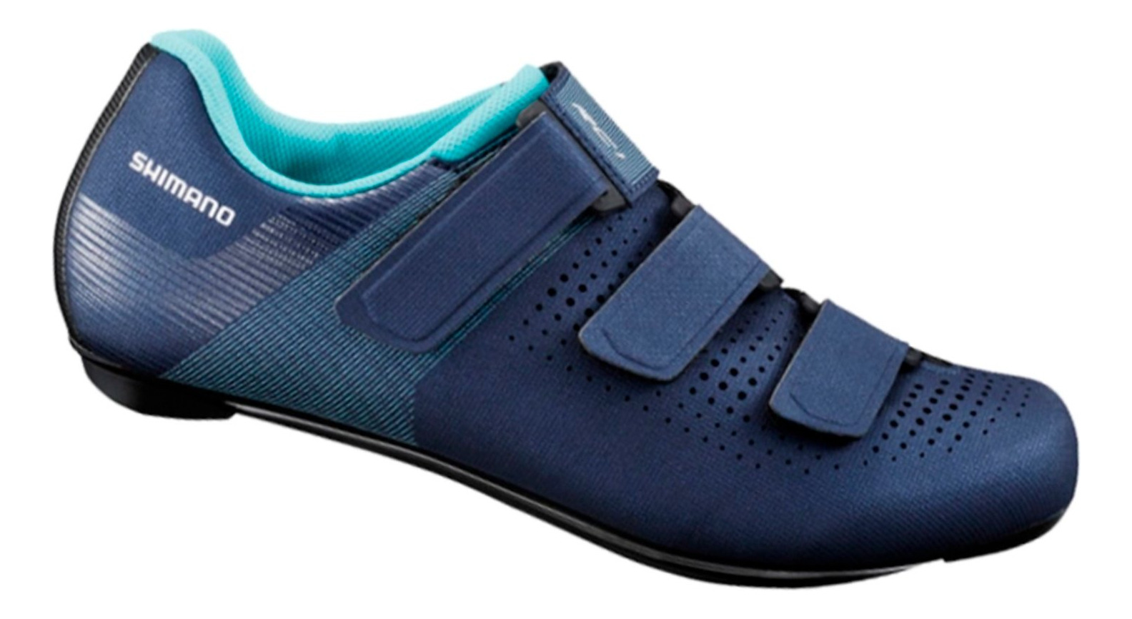 ZAPATILLAS MUJER SHIMANO AZUL CICLISMO RUTA SH-RC100 - 1
