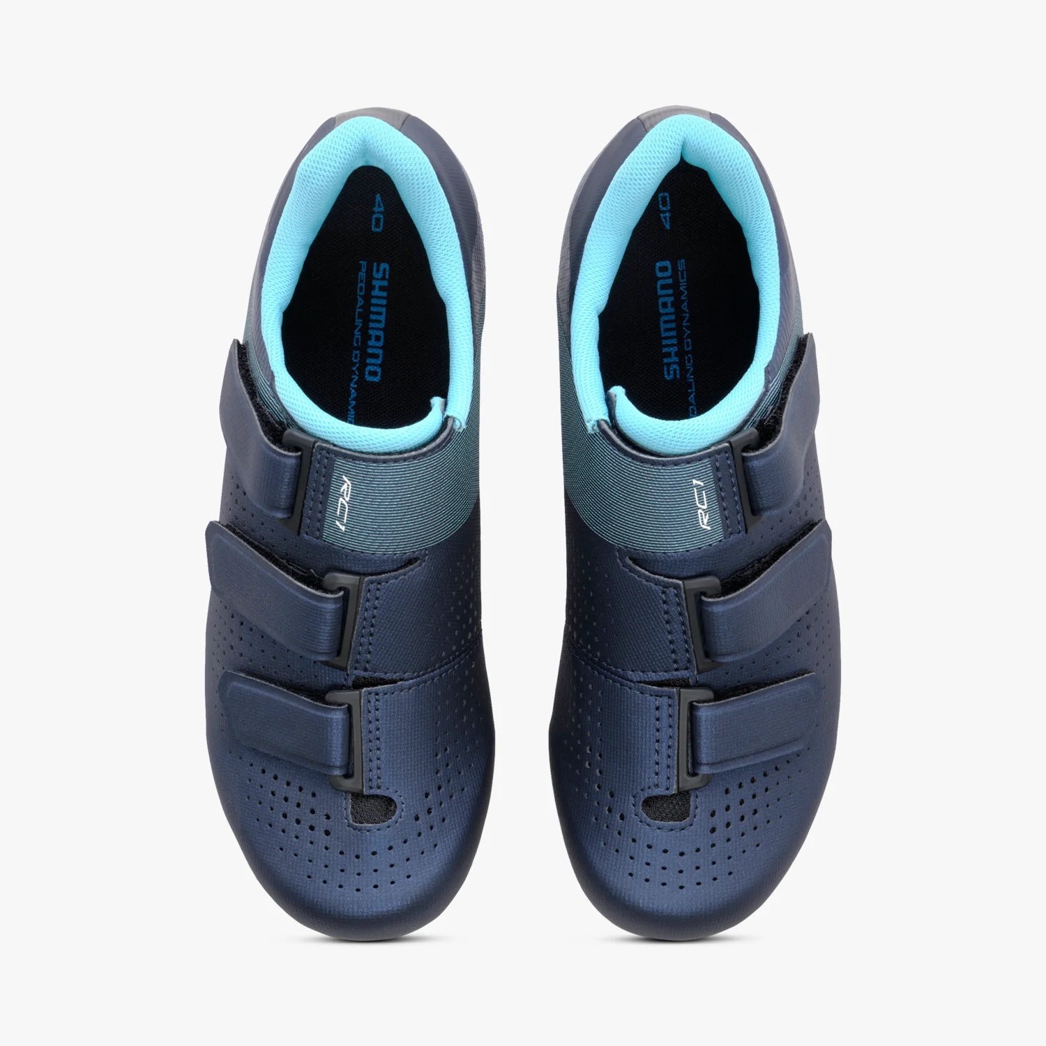 ZAPATILLAS MUJER SHIMANO AZUL CICLISMO RUTA SH-RC100 - 3