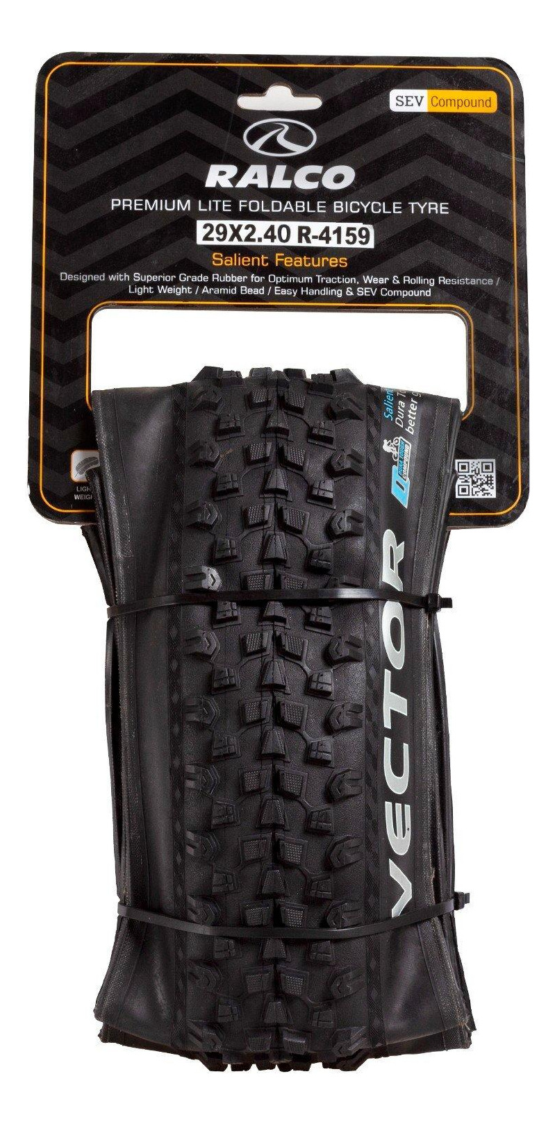 NEUMATICO BICICLETA RALCO VECTOR ARO 29 X 2.35/2.40 KEVLAR - 1