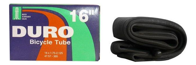 Tubo Interno Duro 16 X 1,75/2,125: Camera D'Aria Per Bici Con Valvola Schrader 33mm - Affidabile E Resistente