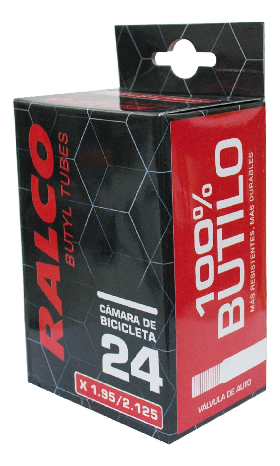 CAMARA BICICLETA RALCO 24 X 1.95/2.125 VALVULA AUTO BUTILO - 1