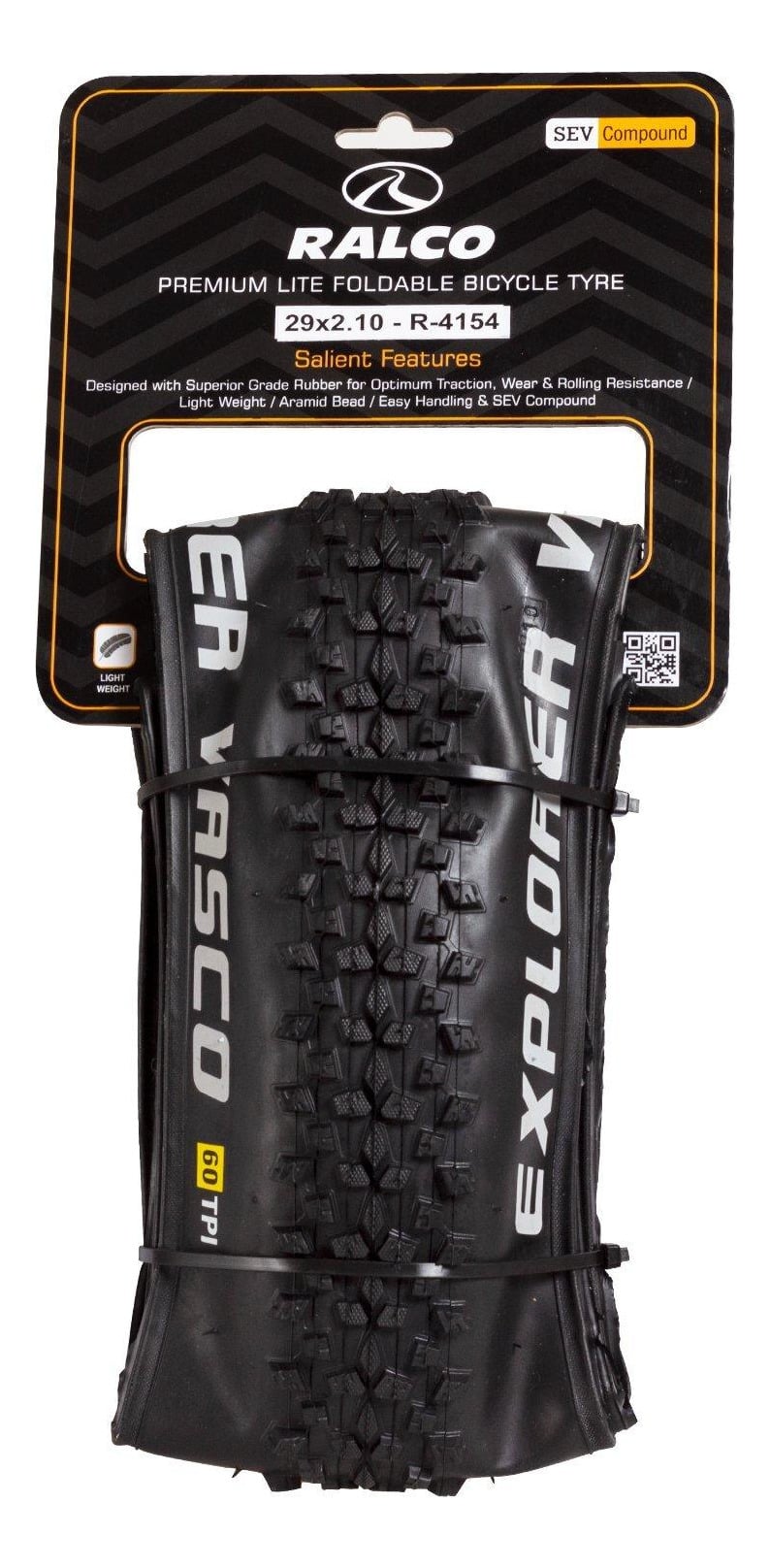 NEUMATICO BICICLETA RALCO EXPLORER VASCO ARO 29 X 2.1 KEVLAR - 1