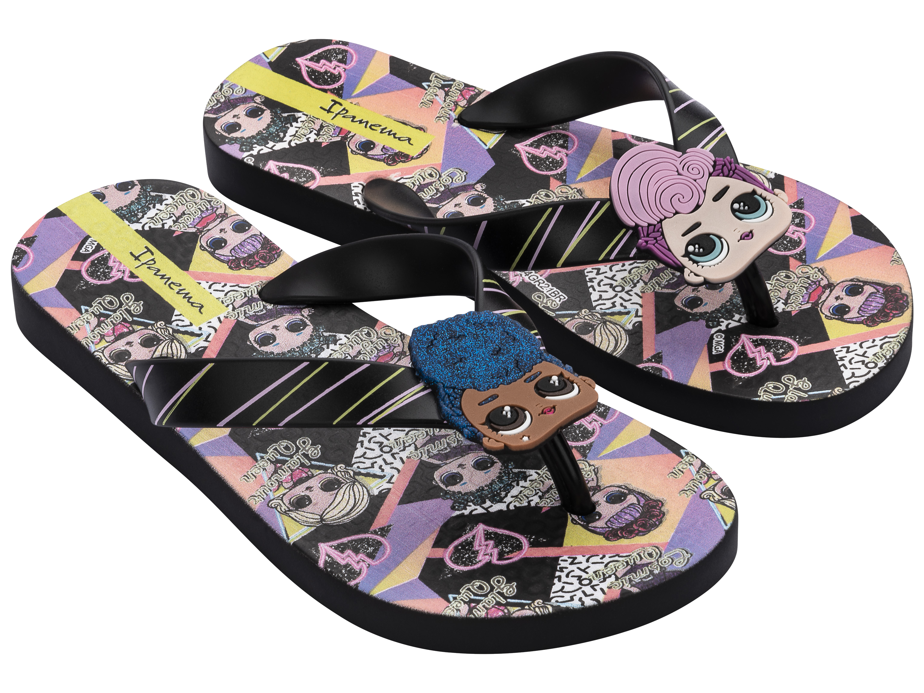 SANDALIAS MUJER IPANEMA NEGRO INFANTIL LOL 236 - 2